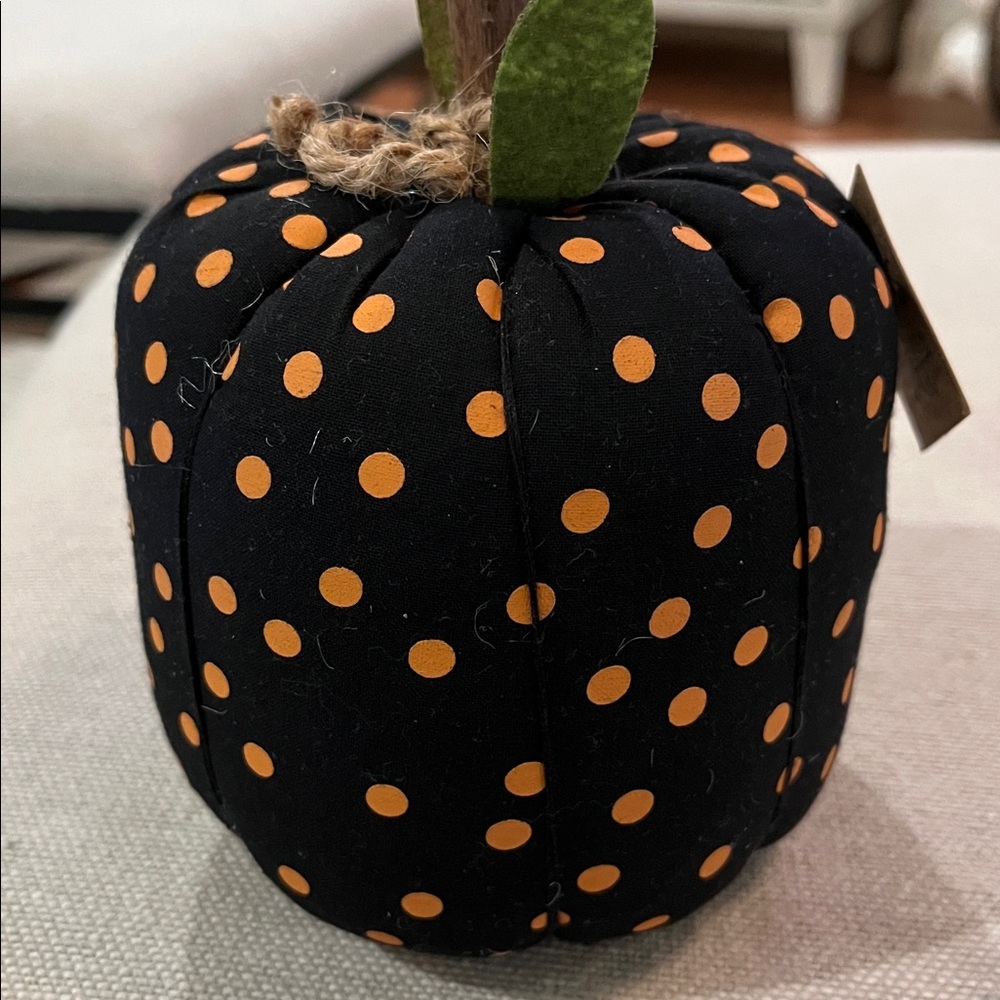 Patterned Fabric Pumpkin/Orange Polka Dot-Large/NWT - Picture 5 of 10